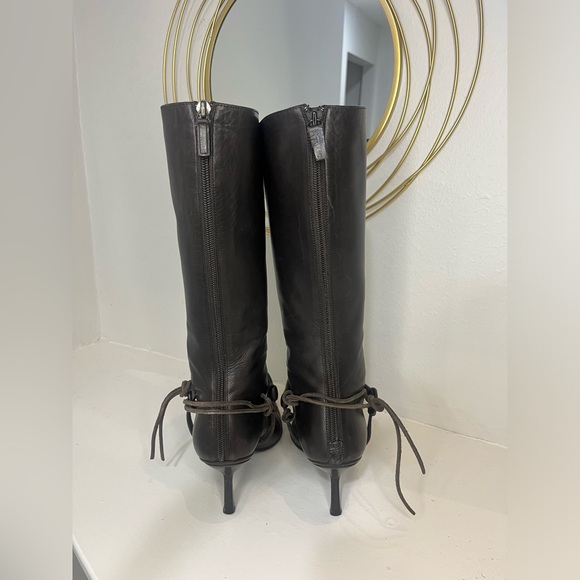 Gucci by Tom Ford dark brown leather calf boots - Picture 4 of 10